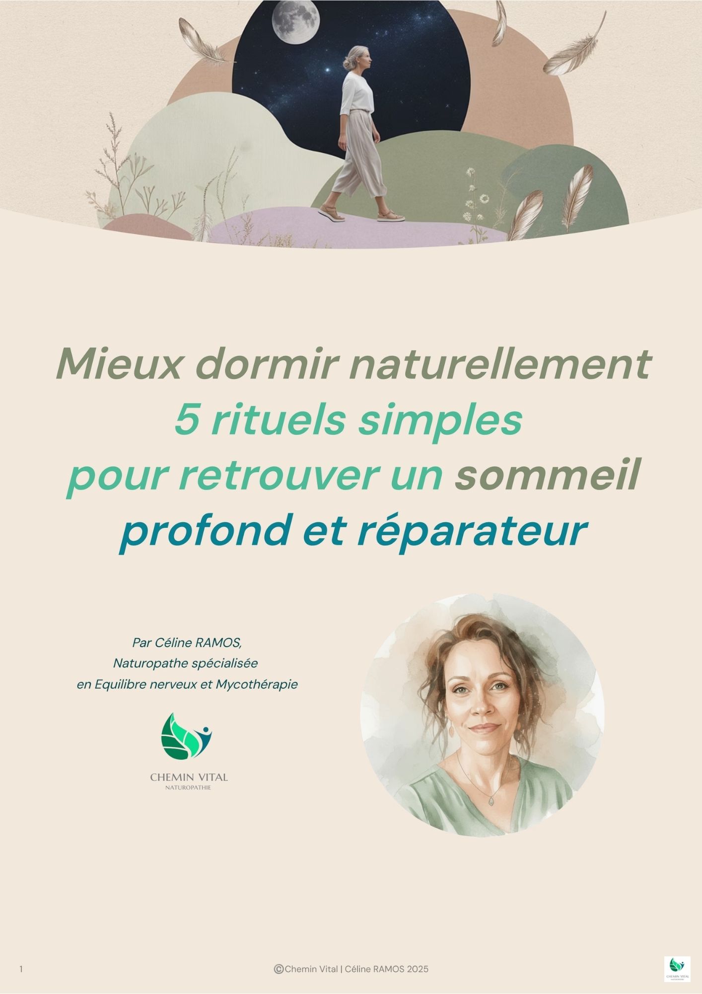 Couverture de l’e-book 5 rituels pour mieux dormir de Chemin Vital